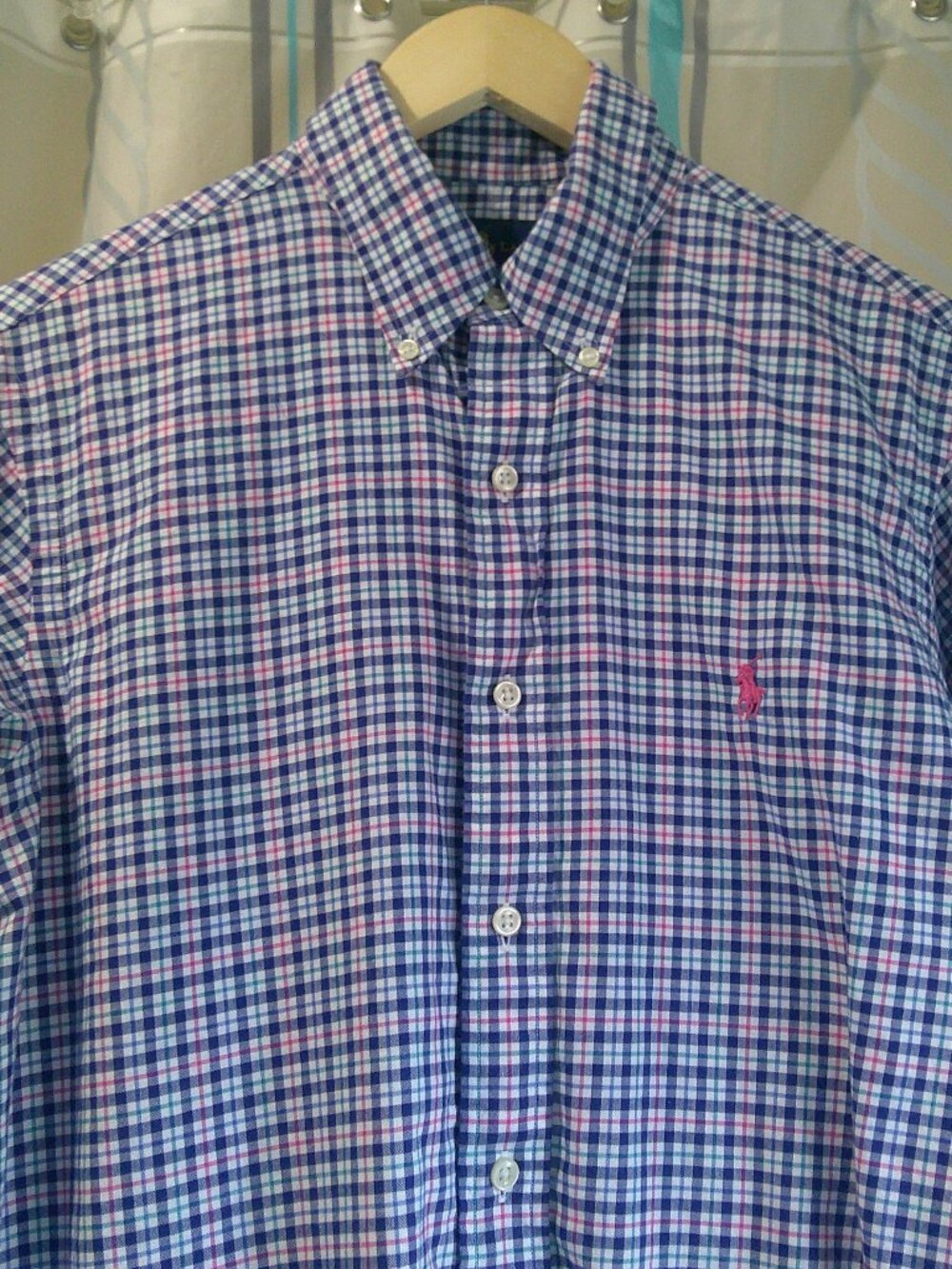 RALPH LAUREN Soft Lightweight Flannel Seasonal Plaid Classic SHIRT Man M
